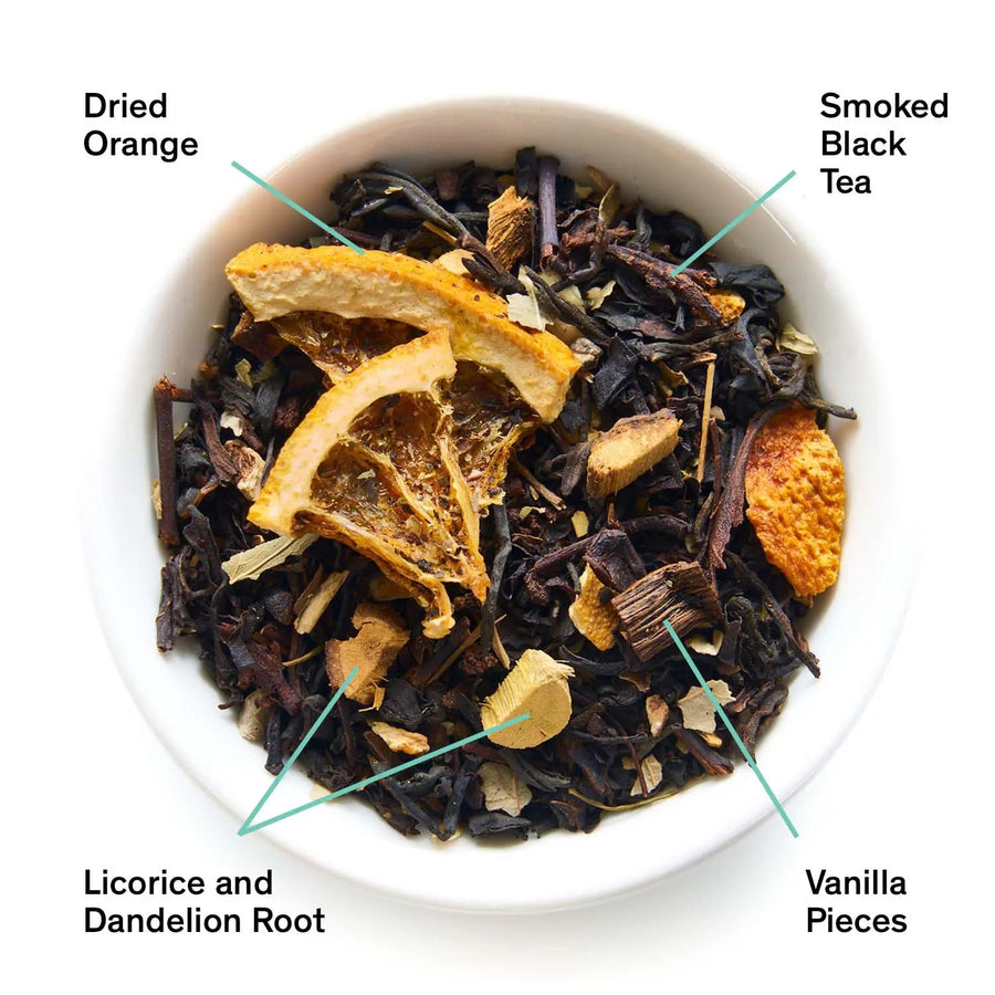 Mood Indigo smoky orange vanilla black tea