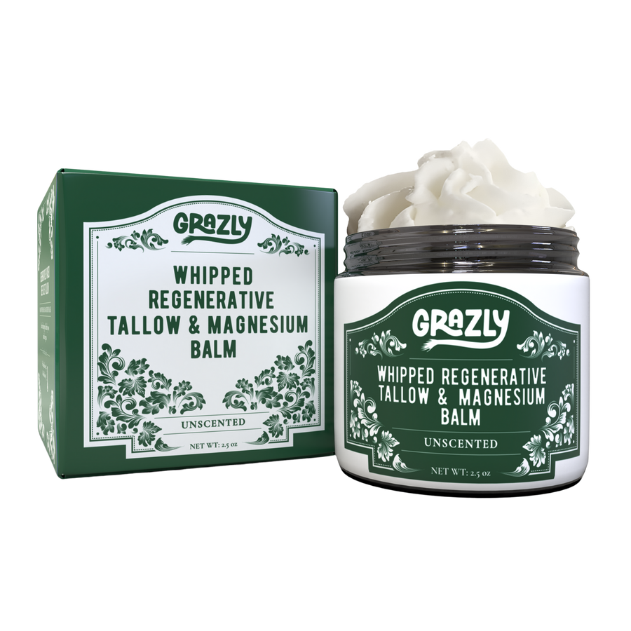 Dead Sea magnesium and tallow balm jar