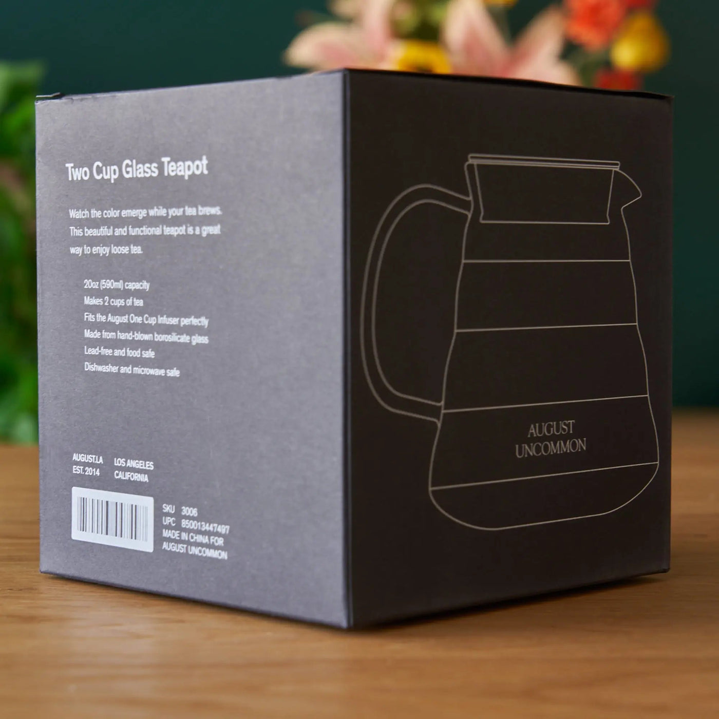 Two-Cup Glass Teapot