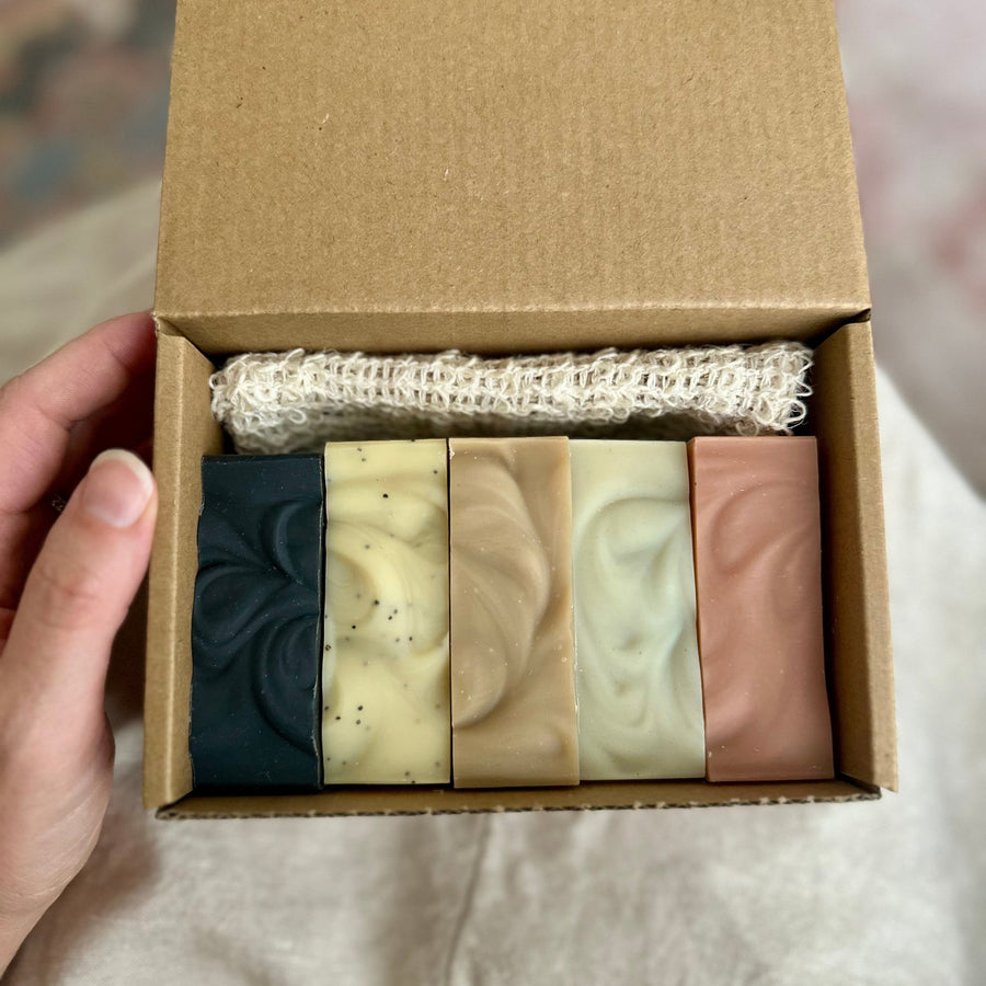 Natural bar soap flight gift set
