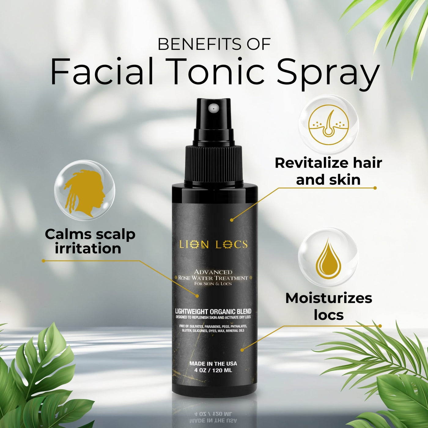 Rose Water Leave-In Spray Treatment – Blush