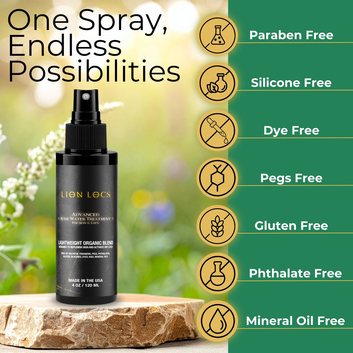 Rose Water Leave-In Spray Treatment – Blush