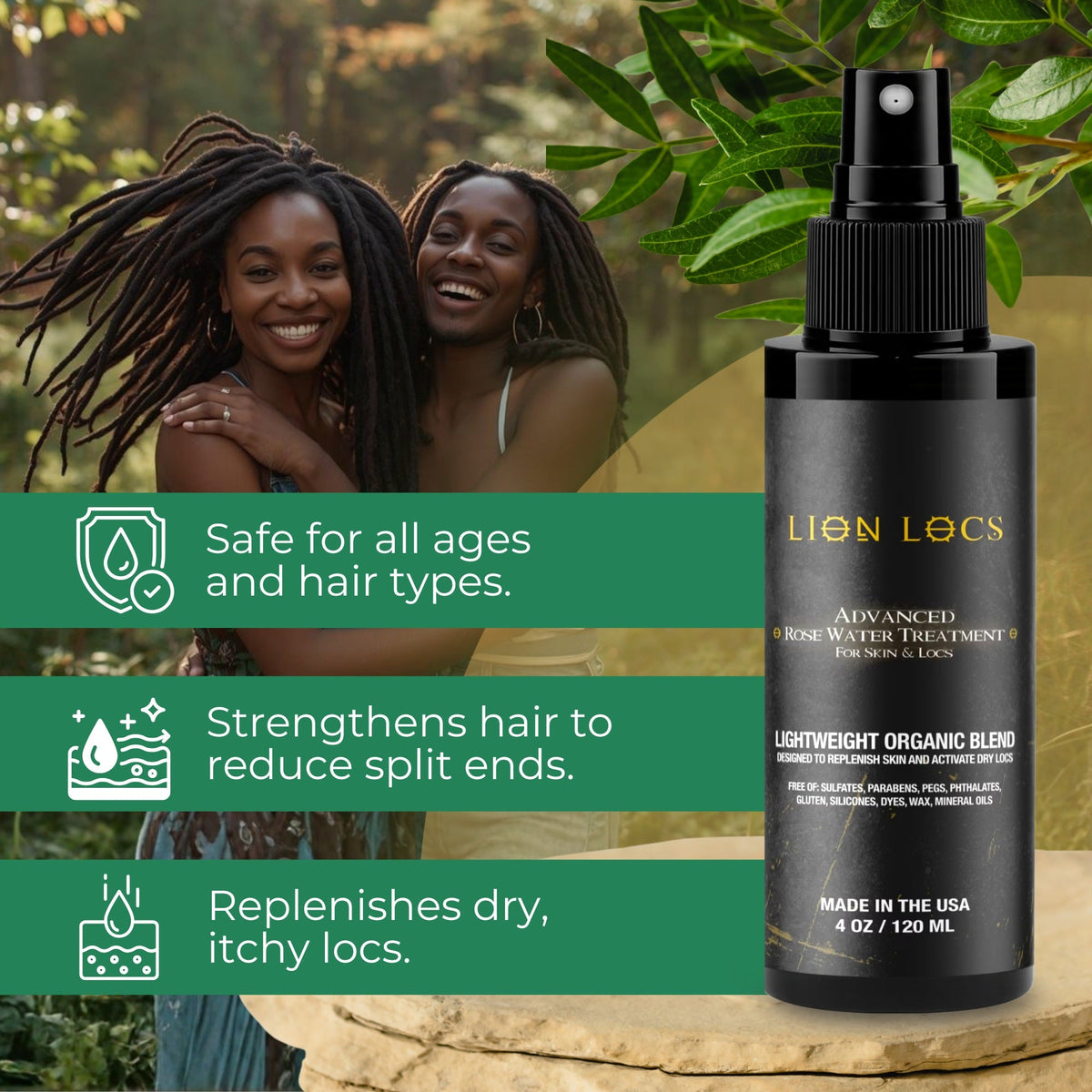 Rose Water Leave-In Spray Treatment – Blush