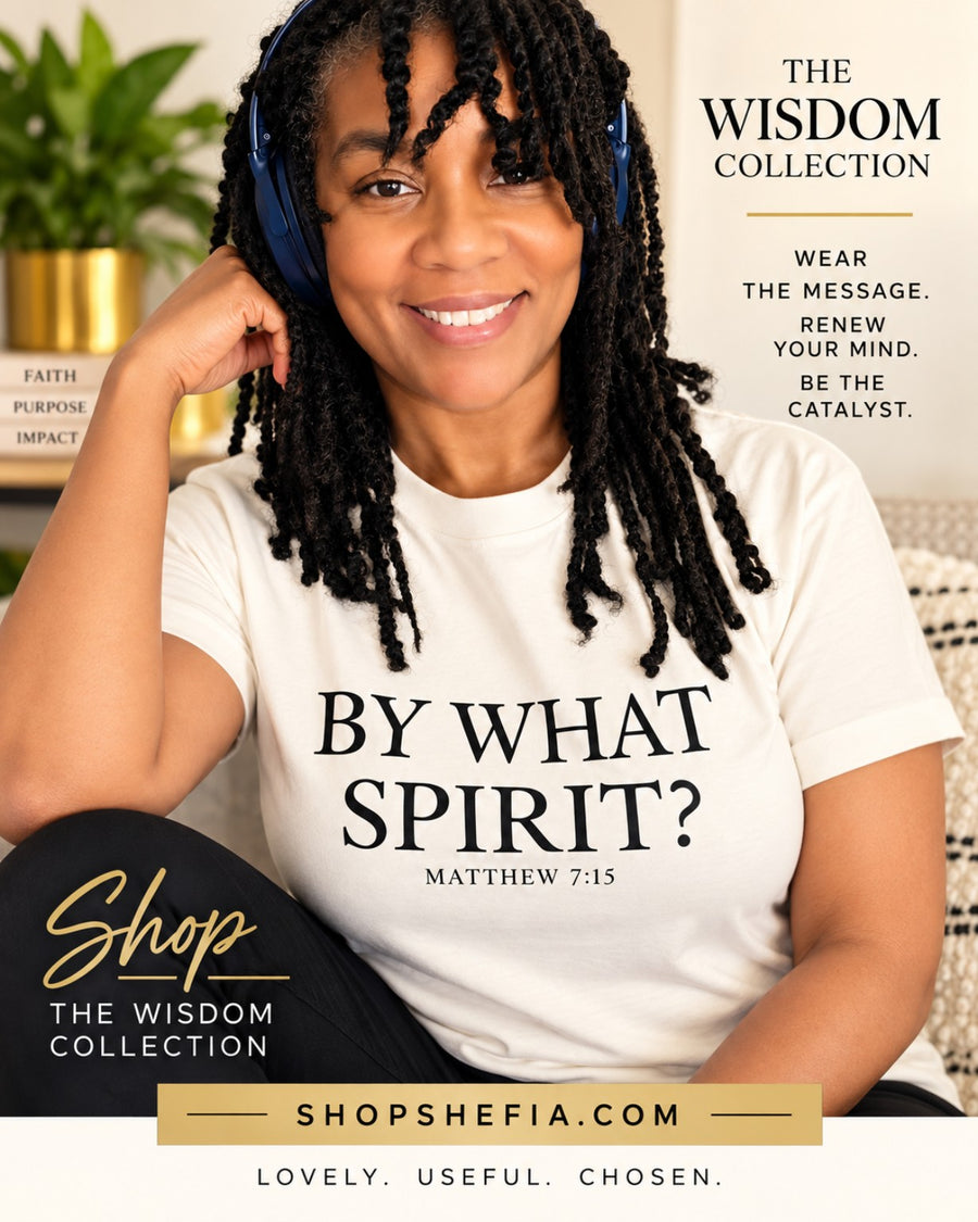 BY WHAT SPIRIT? Heavyweight Tee Wisdom Collection advertisement