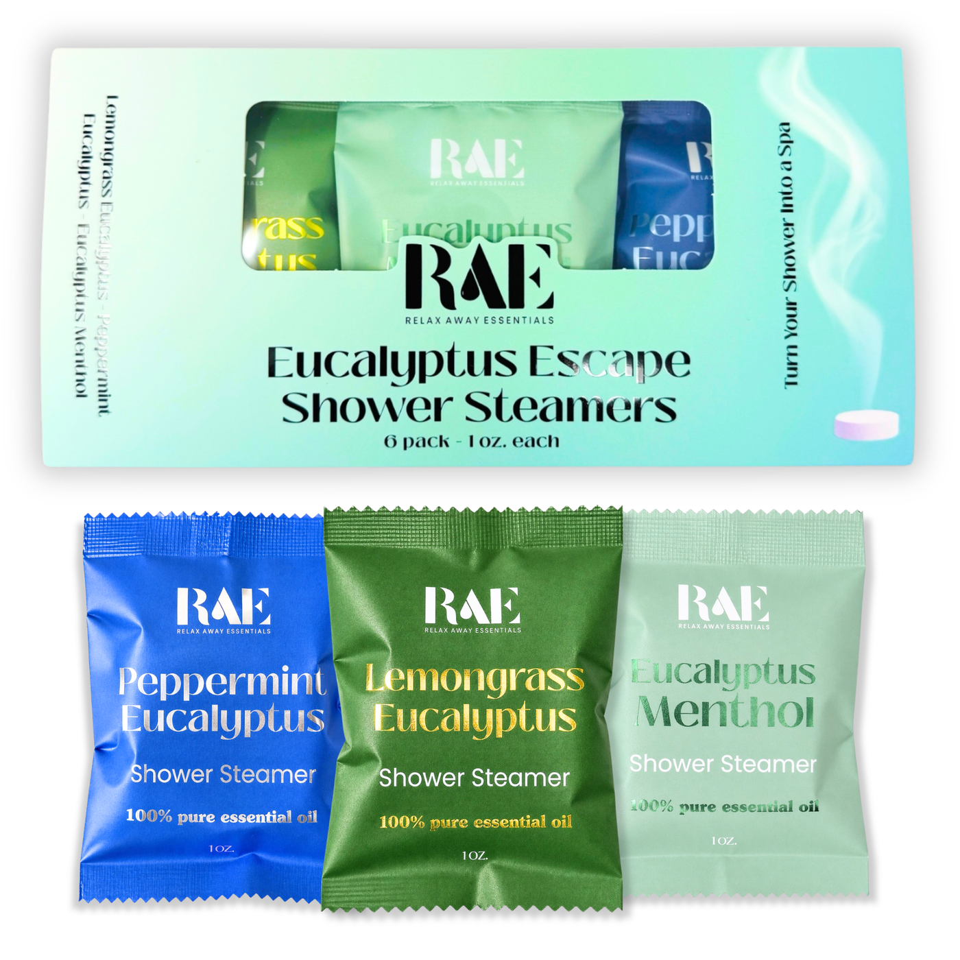 Essential Oil Shower Steamers – 6-Pack
