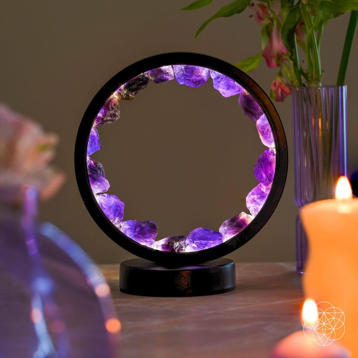 I Am At Peace – Amethyst Lamp